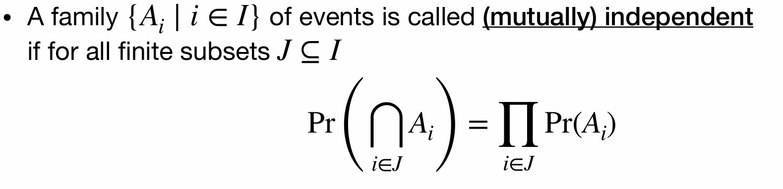 Mutually Independent